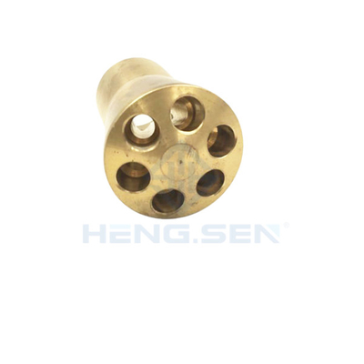 Practical 6 Holes Brass Pipe Fittings Refrigerant Distributor With Inlet 3/8
