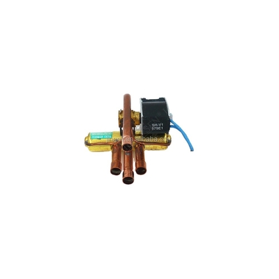 Commercial Refrigeration HVAC Valve , 4 Way Reversing Solenoid Valve