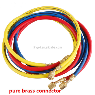 36ft 1/4" HVAC Charging Hose , Antiwear Charging Hoses With Ball Valves