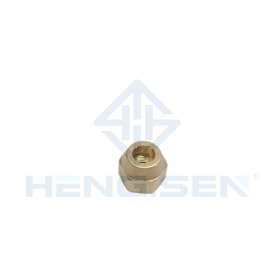 Hexagon Round Flare Brass Pipe Fittings 3/8" For Air Conditioner