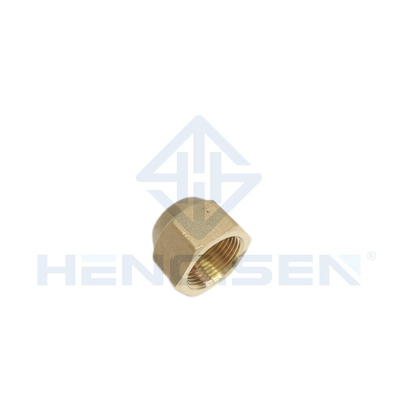 5/8" Titanium Brass Pipe Fittings Straight Knurling Insert Nut