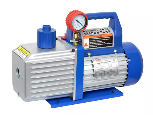 VP2100 12CFM 1HP Air Vacuum Pump Two Stage With Gauge Solenoid Valve