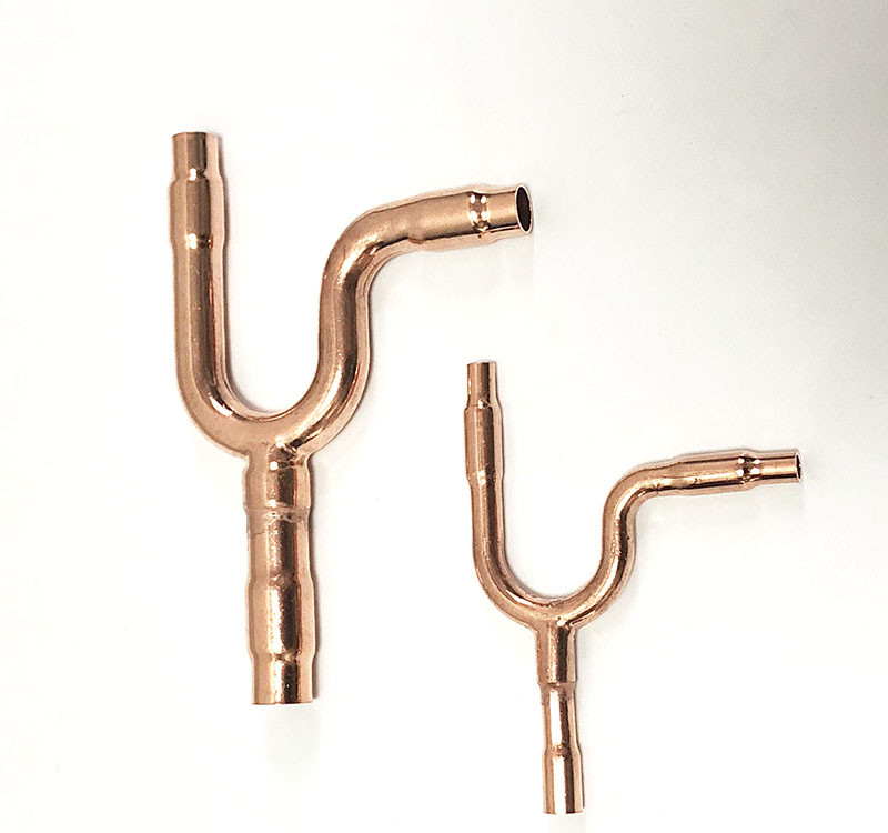 Copper VRV VRF Air condition Y branch Y joint branch pipe for HITACHI Model E-52SN