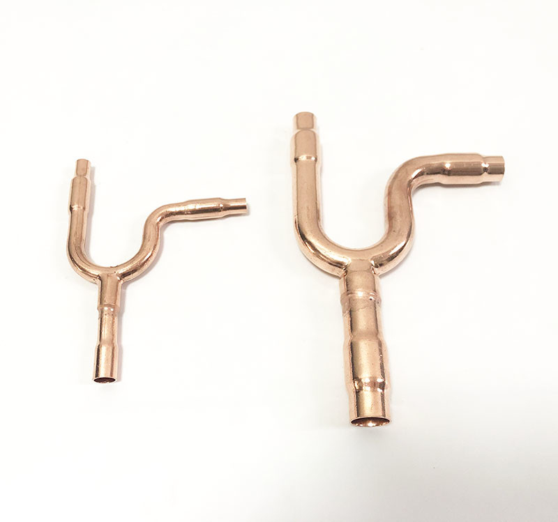 Copper VRV VRF Air condition Y branch Y joint branch pipe for HITACHI Model E-52SN