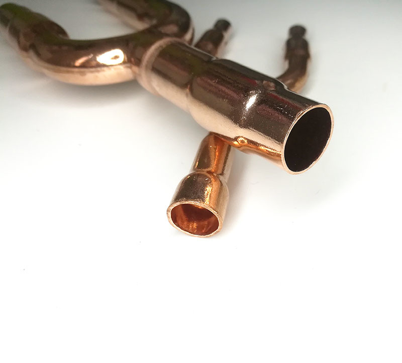 Top Quality  VRV VRF Air Conditioner Refnety Branch Pipe Copper Y Joint with Insolation  Cover For Midea FGZHN-04