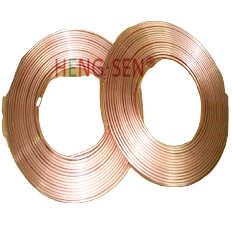Practical Annealed Copper Aircon Pipe , Antiwear Copper Air Conditioner Line