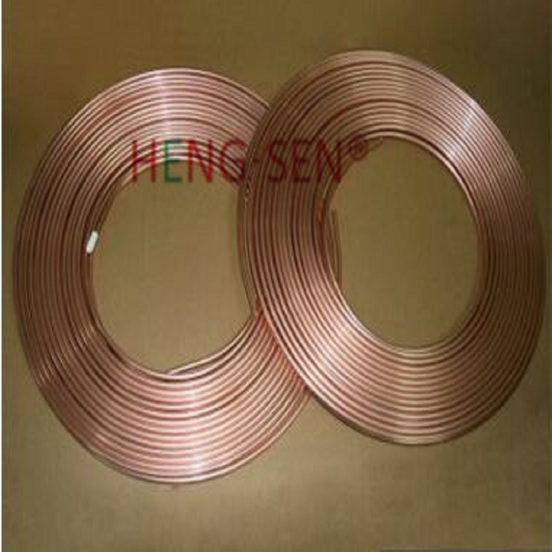 Practical Annealed Copper Aircon Pipe , Antiwear Copper Air Conditioner Line