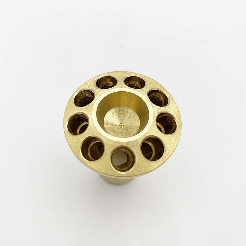 9 Holes Forged Brass Pipe Fittings Refrigeration Distributor Male Connection