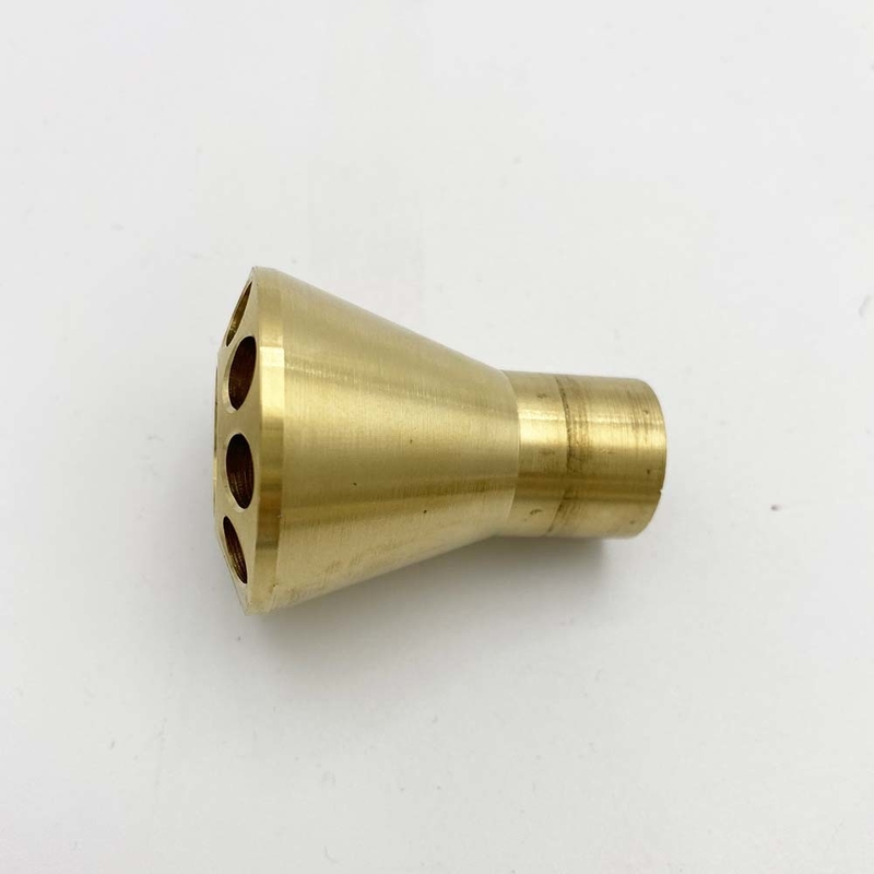 9 Holes Forged Brass Pipe Fittings Refrigeration Distributor Male Connection