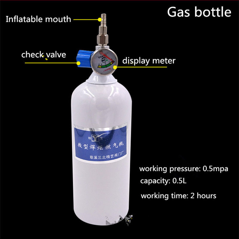Portable Torch Maintenance Set 2liter Gas Cylinder Welding Cutting Kit For Air Conditioner