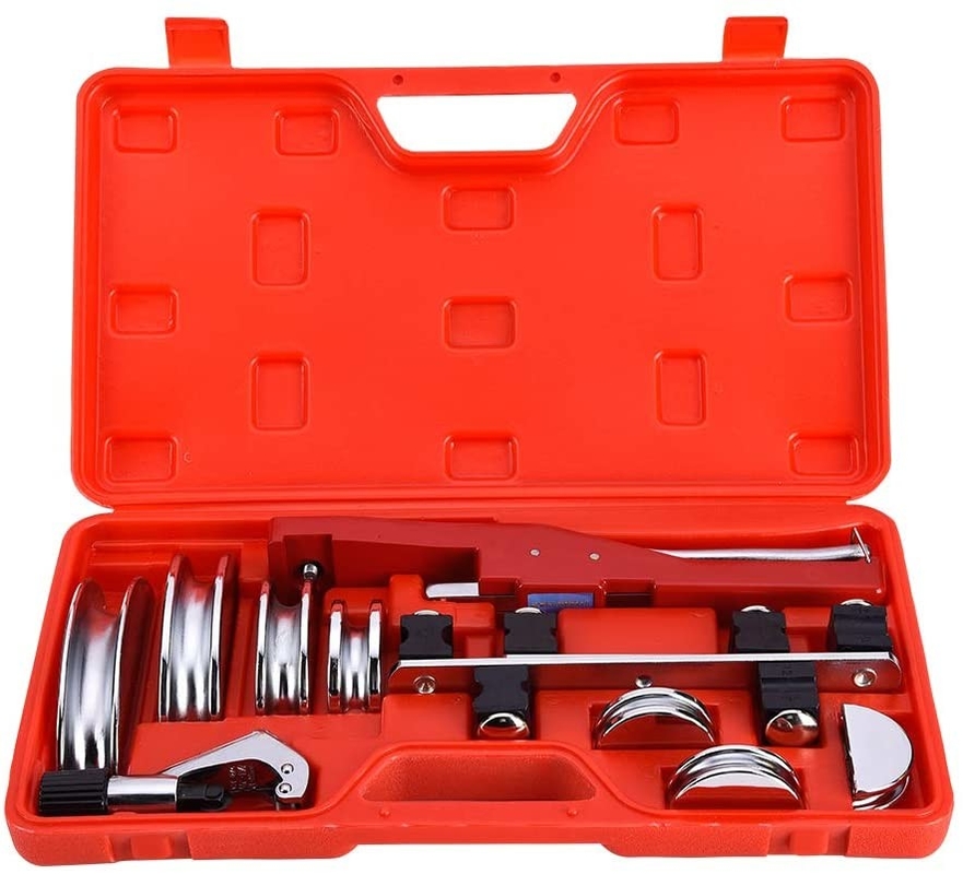 ICOOL Copper Aluminum Tubing Bender Kit Hand Tool 1/4 to 7/8 Inch with Tube Cutter for HVAC Refrigeration System Mainten