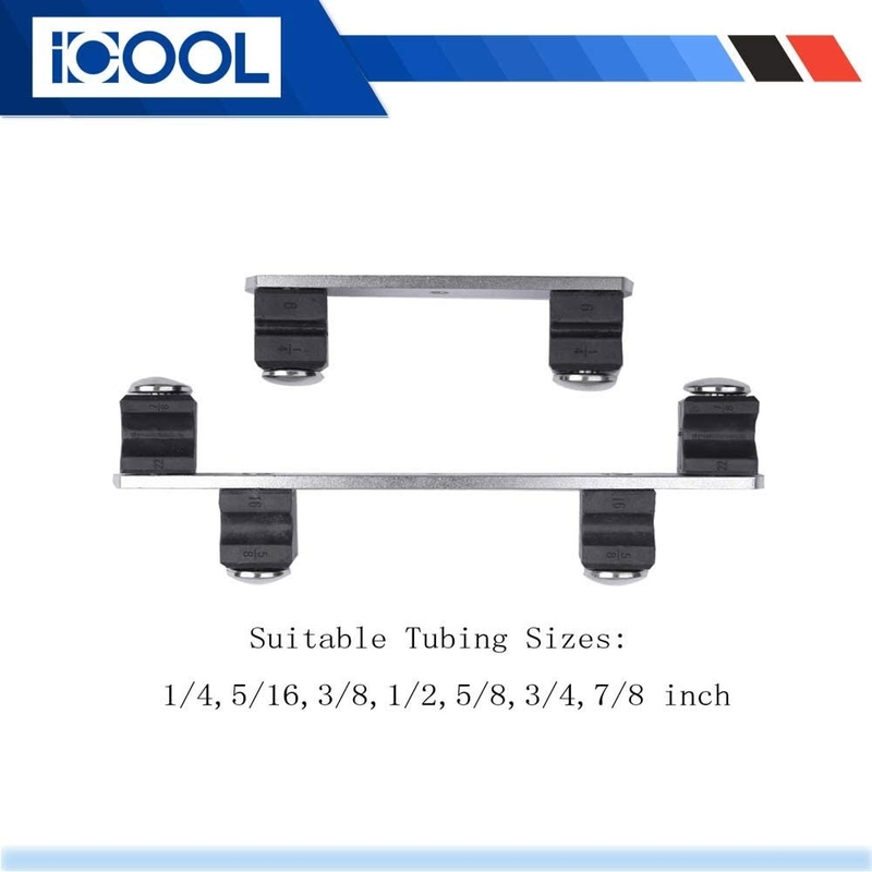 ICOOL Copper Aluminum Tubing Bender Kit Hand Tool 1/4 to 7/8 Inch with Tube Cutter for HVAC Refrigeration System Mainten