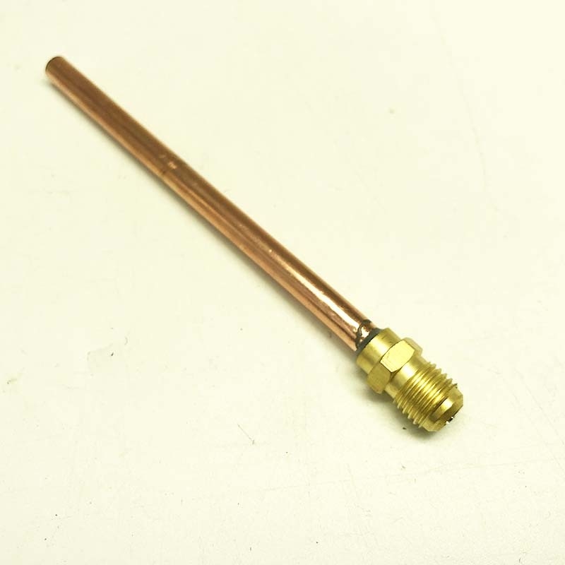Copper access valve 1/4 sea with 100mm length tubing