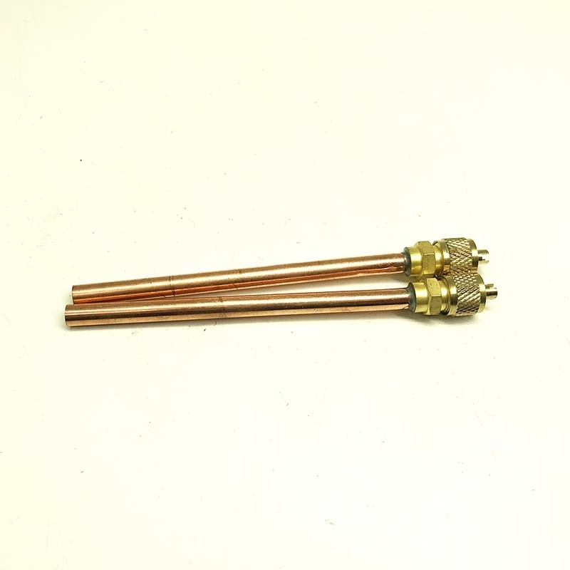 Copper access valve 1/4 sea with 100mm length tubing