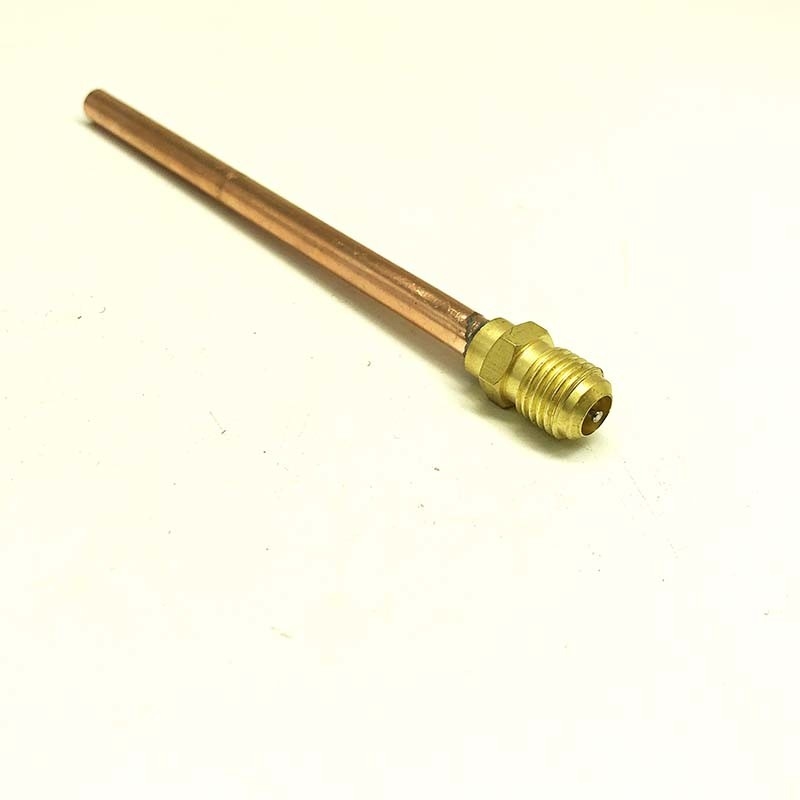 Copper access valve 1/4 sea with 100mm length tubing