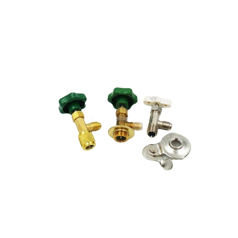 OEM Refrigeration Can Tap Valve , Welding Type Copper AC Refrigerant Tap