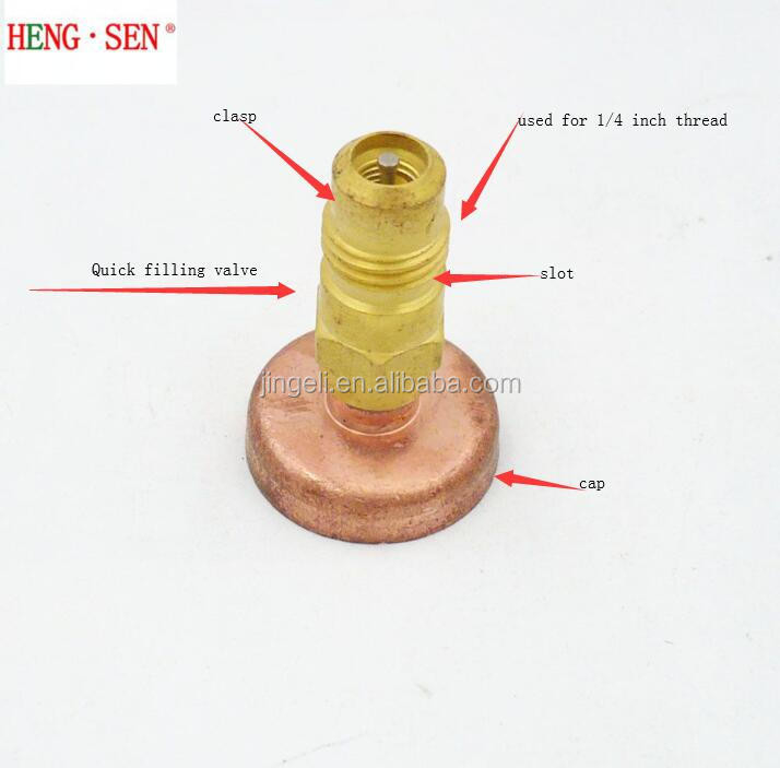Multipurpose Stable Gas Filling Valve , Hydraulic Refrigerant Fill Valve