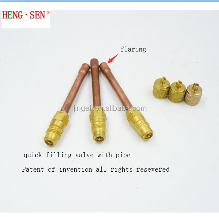 Multipurpose Stable Gas Filling Valve , Hydraulic Refrigerant Fill Valve