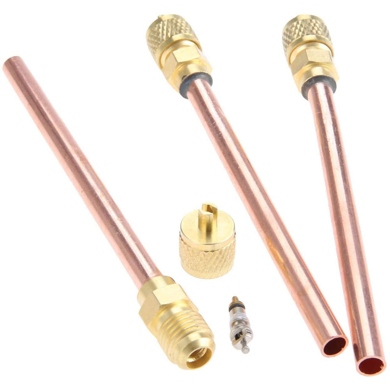 Refrigeration Access HVAC Valve 19G 1/4OD Copper Material Manual Power