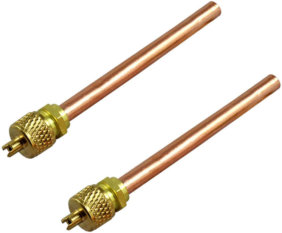 Refrigeration Access HVAC Valve 19G 1/4OD Copper Material Manual Power