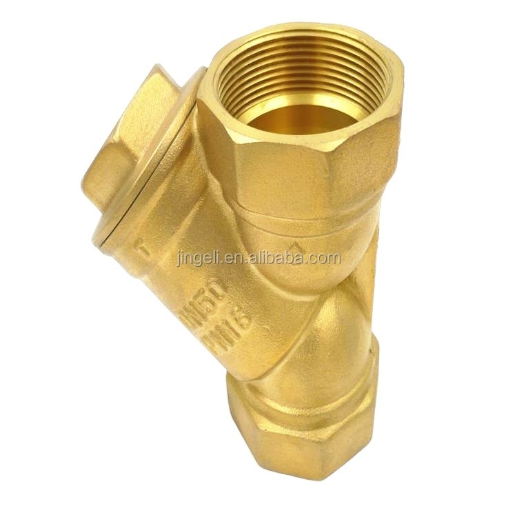 OBM Pneumatic Brass Y Strainer Filter , Wear Resistant Copper Y Strainer