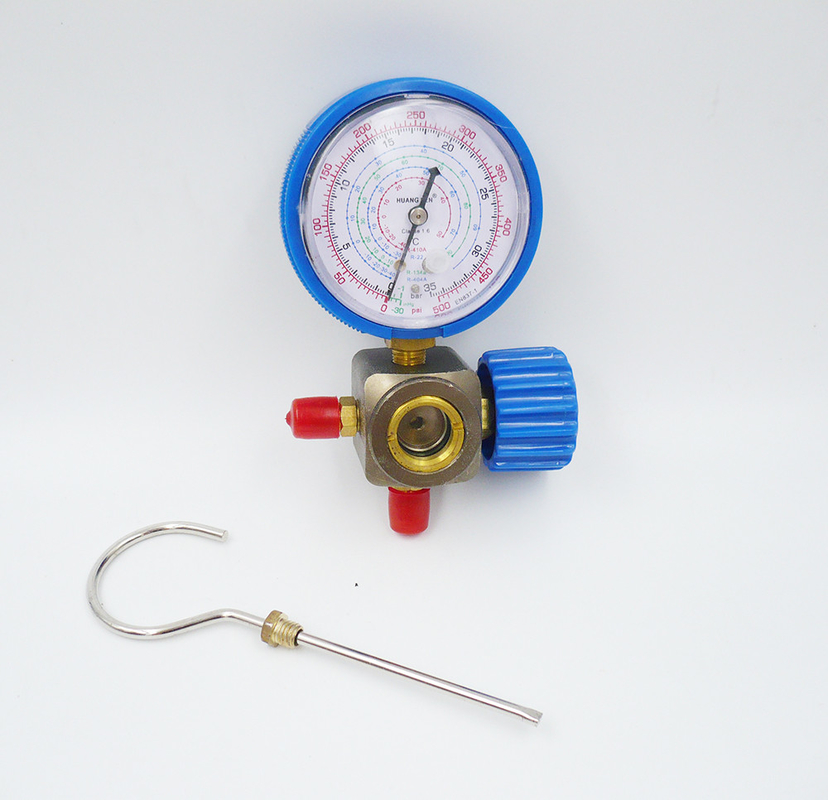 Refrigerant Pressure Manifold Gauge Set 15/35KG With Sight Glass