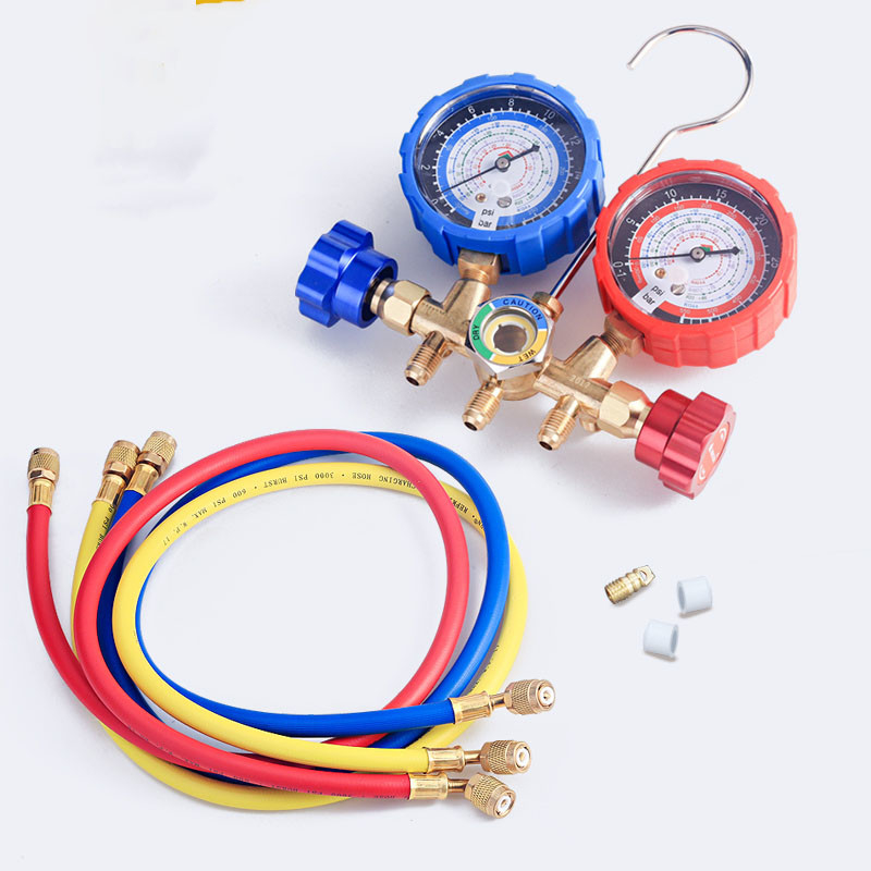 R22 134A Refrigeration Manifold Gauge Set Durable With Charging Hose