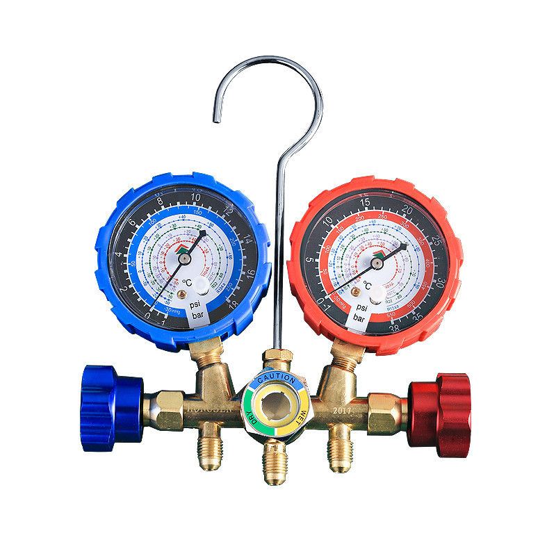 R22 134A Refrigeration Manifold Gauge Set Durable With Charging Hose