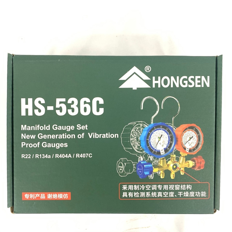 R22 134A Refrigeration Manifold Gauge Set Durable With Charging Hose