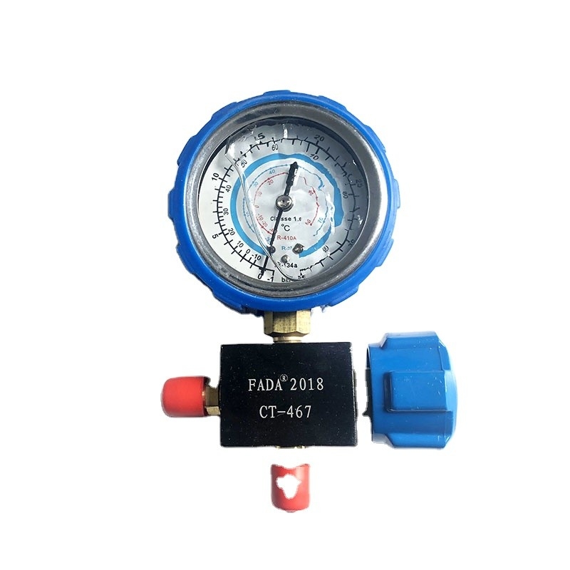 Brass Oil Pressure Manifold Gauge Set Multipurpose For R404/R22/R134A/R410