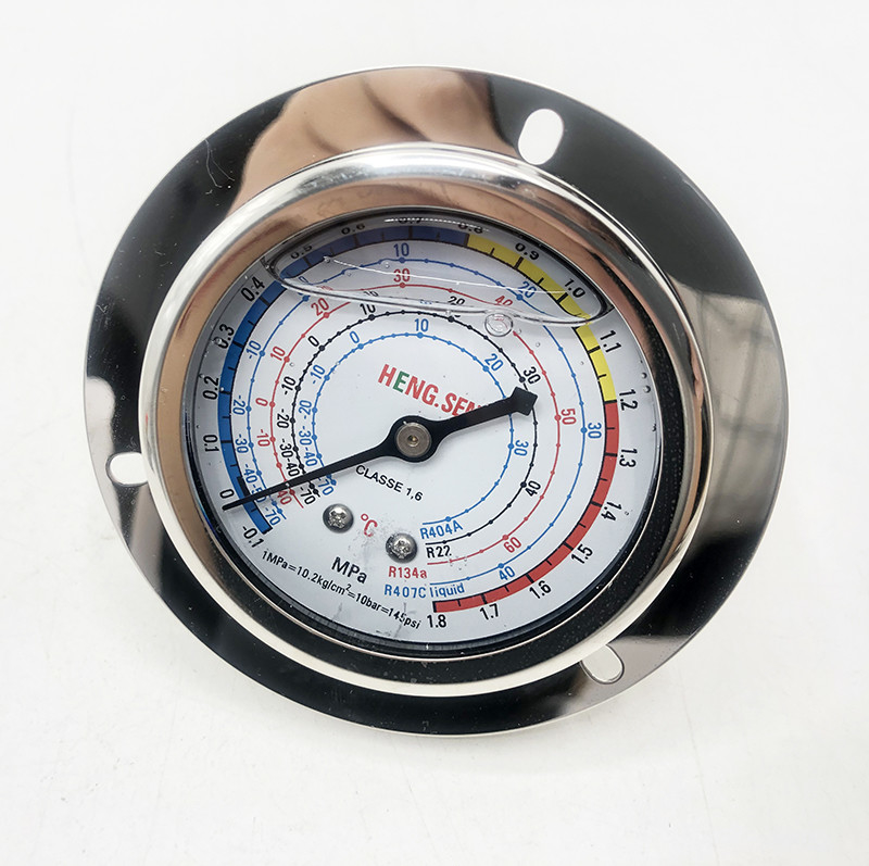 OEM Male Compressor Pressure Gauge , 3.8Mpa Air Compressor Gauge