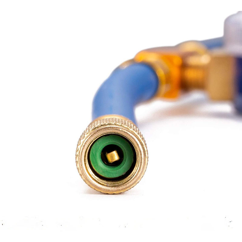 Piercing Valve with R134a Charging Hose Can Tap with Gauge Recharging Hose Kit Connect Can of R134a, R-12/R-22 Refrigerant Port