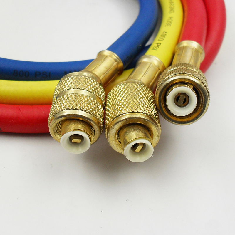 SAE Thread 60" Charging Hose Pipe 3000-600PSI 1/4" For R134A R12 R22 R502