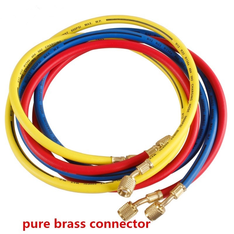 600-3000psi Refrigeration Charging Hose , 60" Refrigerant Gas Charging Line