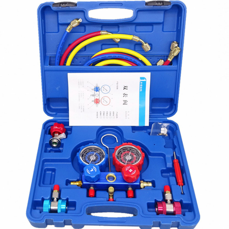 Industrial AC Manifold Gauge Kit Practical For R134A R12 R22 R502