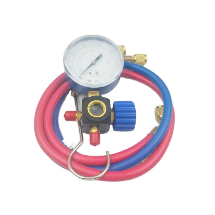 Plastic Refrigeration Single Manifold Gauge , Sight Glass R22 Manifold Gauges