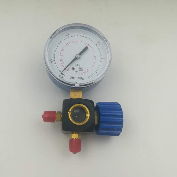 Plastic Refrigeration Single Manifold Gauge , Sight Glass R22 Manifold Gauges