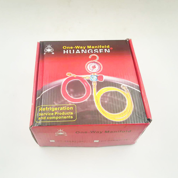 Plastic Refrigeration Single Manifold Gauge , Sight Glass R22 Manifold Gauges