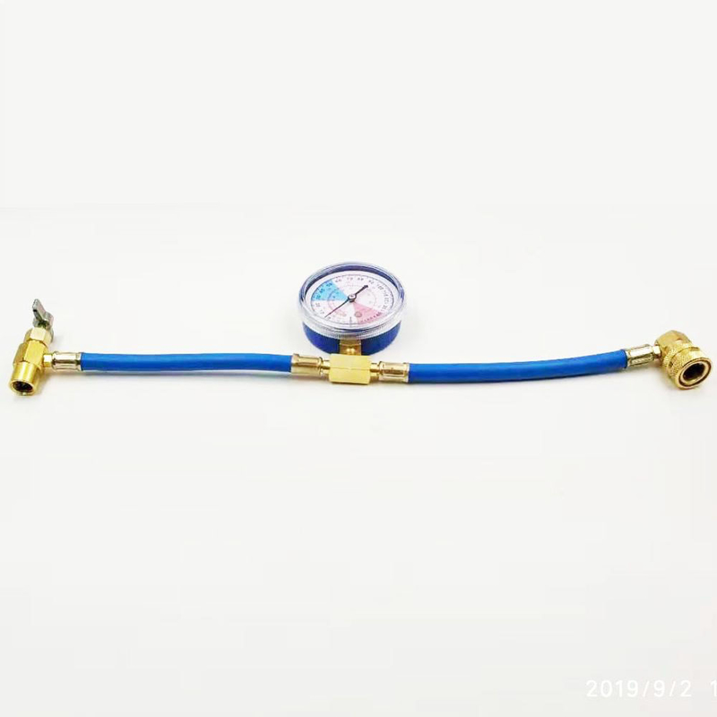 household Electric Manifold Gauge Set , R134a R134 Brass AC Refrigerant Tap
