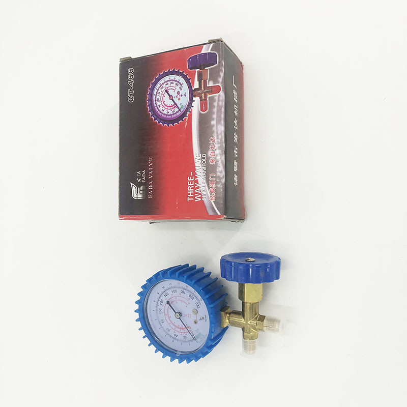 R134a R12 R22 Single Manifold Gauge Multipurpose With Brass Valve