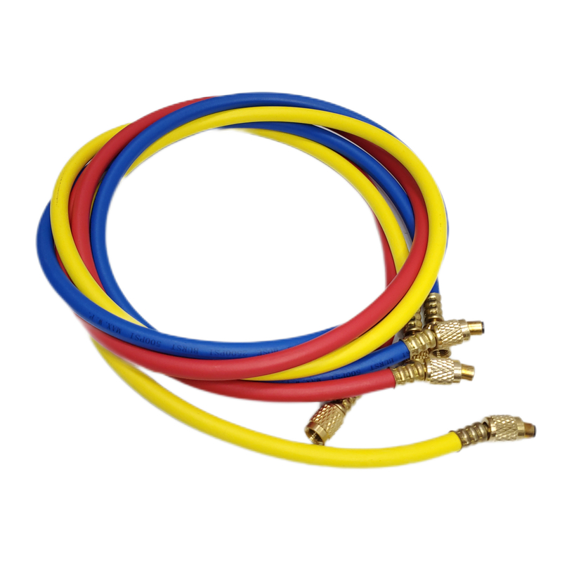 Vacuum Hydraulic Freon Charging Hose , R12 R22 R502 60'' HVAC Gauge Hoses