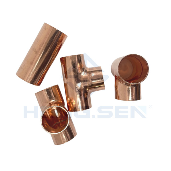 1" Equal Press Pipe Connector Pipe Fitting Plumb Refrigeration Equal Tee Copper Fitting  C×C×C