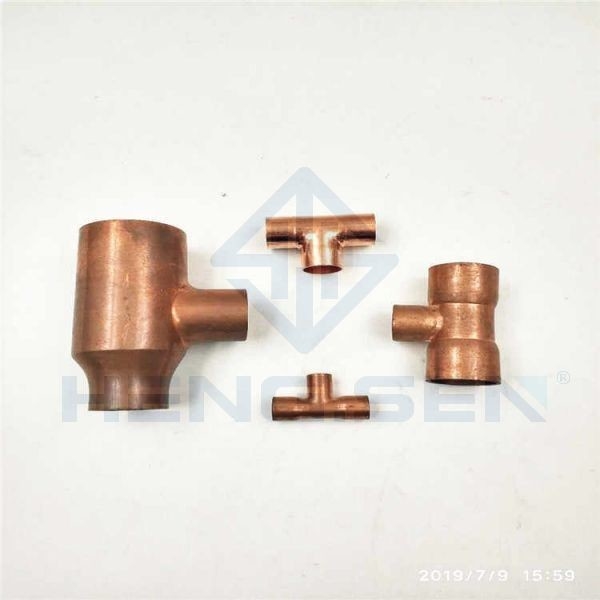 2" Tee OEM Refrigeration Equal Tee Copper Fitting