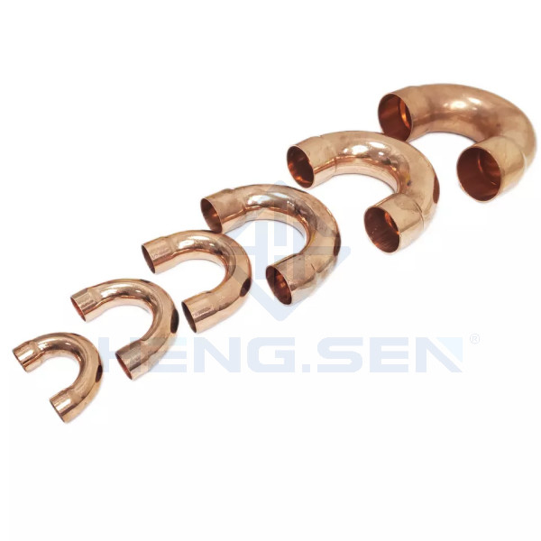 Multifunctional 3" Copper U Bend Fitting 180 Degree Elbow Durable