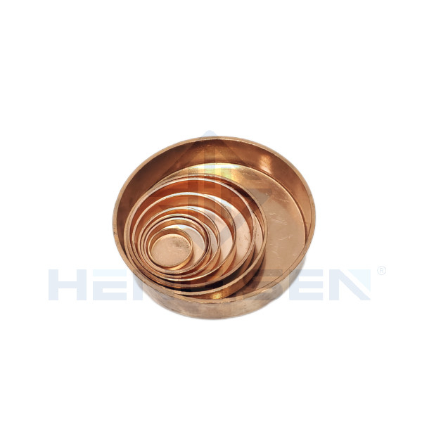 1/4 Copper Refrigeration Pipe Fittings End Cap Forged Technics
