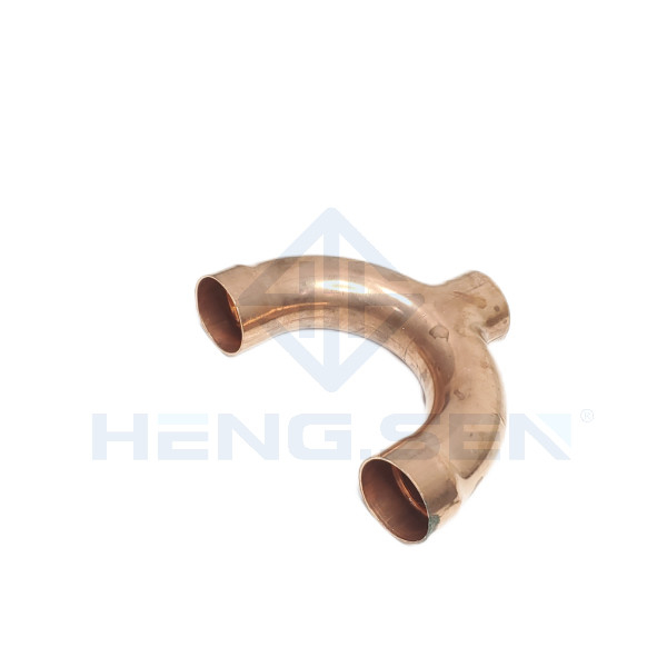 Forged Practical 5/8 Copper Y Tee , Multifunctional Copper Pipe Y Fittings