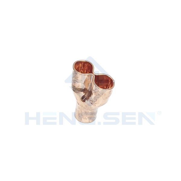 42<35x35 Antiwear Practical Y Copper Fitting , Welding HVAC Copper Tubing Fittings