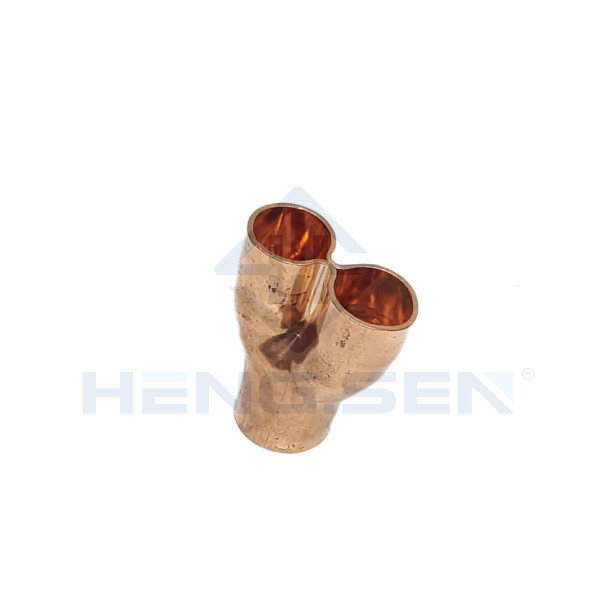 31<32x24 OEM Forged Copper Y Pipe , Antiwear Y Tee Copper Pipe Fitting