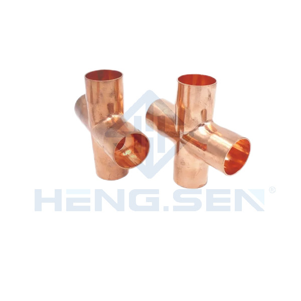 Multifunctional 1 Inch Copper Cross Fitting Antiwear Equal Shape