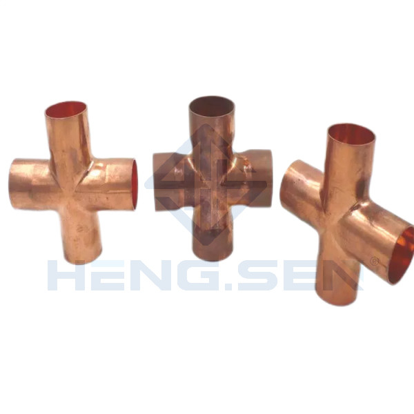 TP2 Copper Cross Refrigeration Pipe Fittings 4 Way 2" Multipurpose